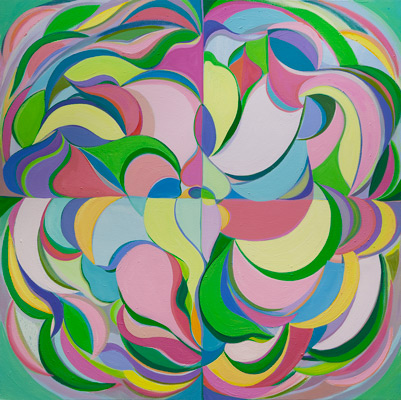 From-Above-1-Pink-and-Green2024-36x36-oil-on-canvas