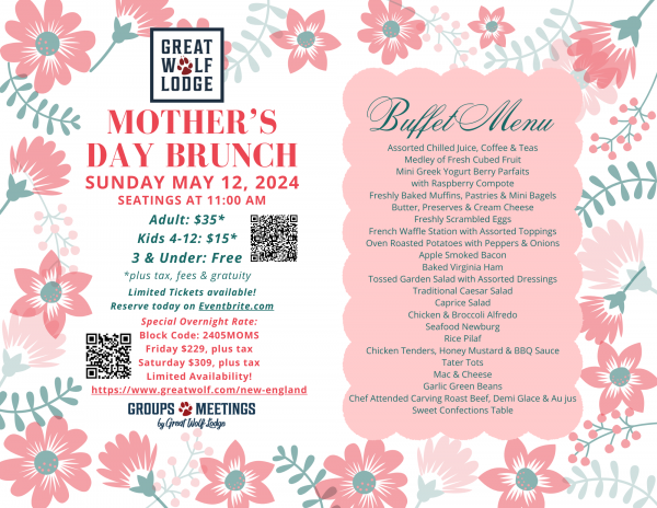 Mother's Day Brunch at Greaet Wolf Lodge