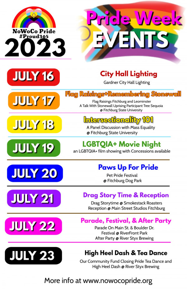 NoWoCo Pride - 2023 Pride Week Events