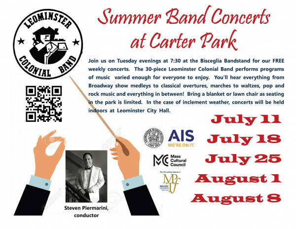 Summer Band Concerts at Carter Park in Leominster
