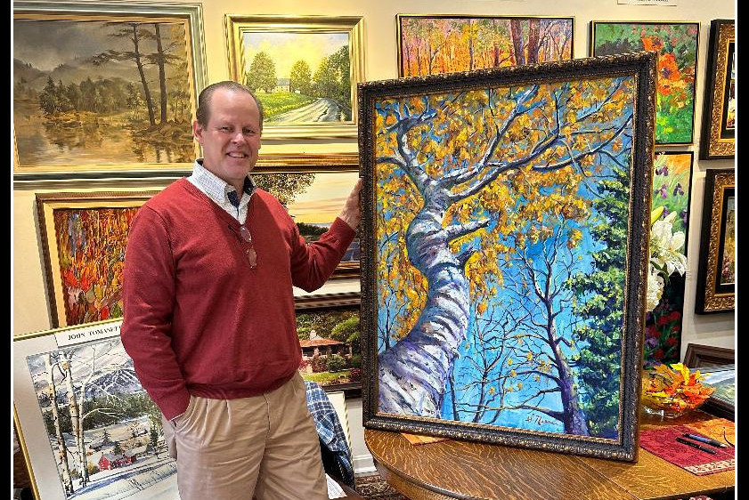 artist scott niemi at boulder art gallery